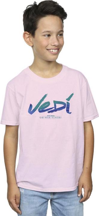 Immagine prodotto Star Wars Obi-Wan Kenobi Jedi Painted Font Maglietta Ragazzi (128)