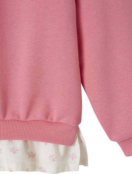 Actual product image Vertbaudet Girls' sweatshirt with flounce hem (158)