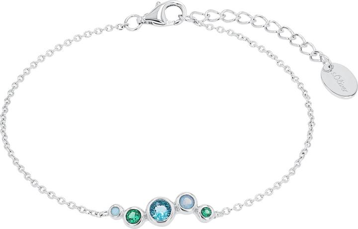 Image du produit S.Oliver Armschmuck für Damen, 925 Sterling Silber, Zirkonia synth. (20 cm, Argent 925)