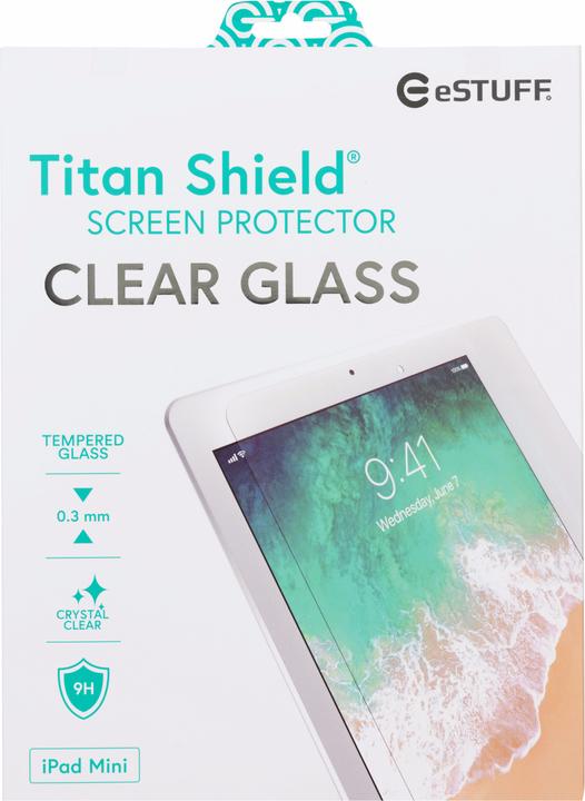 Produktbild eSTUFF TitanShield Clear Glass (1 Stück, iPad mini 2015 (4. Gen))