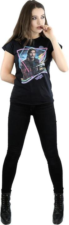 Immagine prodotto Guardians Of The Galaxy Neon Star Lord Maglietta Donna (XXL)