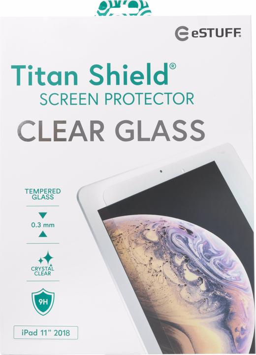 Produktbild eSTUFF TitanShield Clear Glass (1 Stück, iPad Pro 11 2018 (1. Gen))