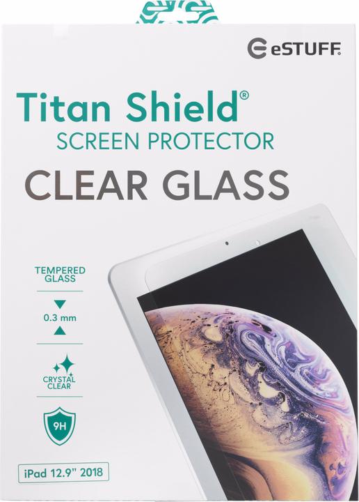 Produktbild eSTUFF TitanShield Clear Glass (1 Stück, iPad Pro 12.9 2018 (3. Gen))