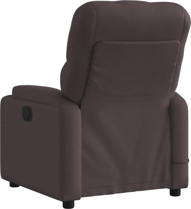 Image du produit VidaXL Fauteuil de massage Fauteuil de télévision Fauteuil de relaxation Tissu marron foncé