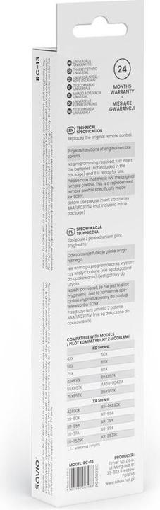 Produktbild Savio RC-13 (Universal Fernbedienung, Infrarot)