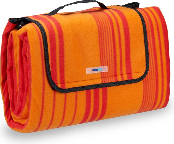 Rayures orange et rouge