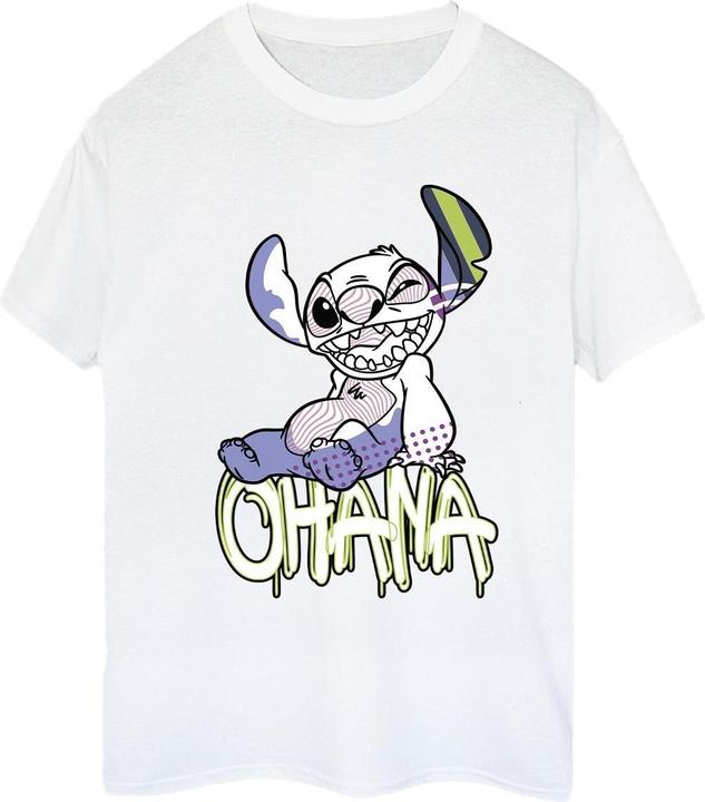 Immagine prodotto Disney Lilo And Stitch Ohana Graffiti Maglietta Ampia Donna (3XL)