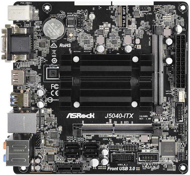 Productafbeelding AsRock J5040 (BGA 1090, Intel SoC, Mini-ITX)
