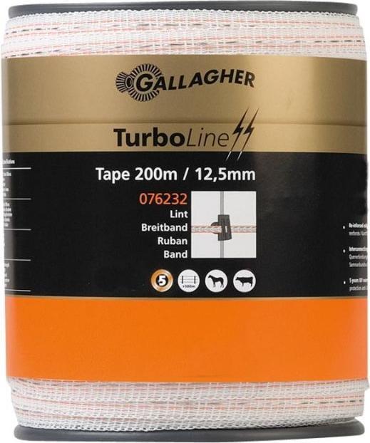 Produktbild Gallagher Kunststoffband weiss orange 10 mm x 200 m (12.50 mm)