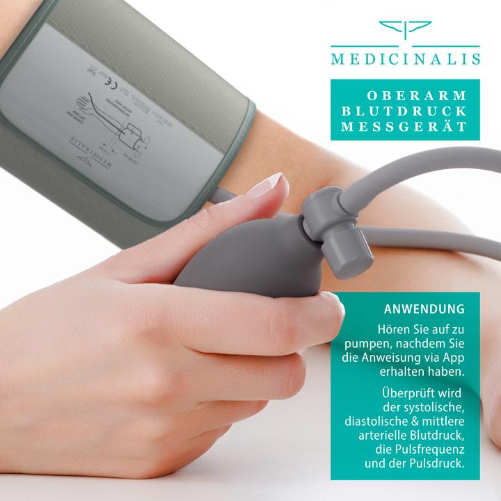 Actual product image Medicinalis Upper arm blood pressure monitor, with Bluetooth, for app, blood pressure & pulse measurement (Blood pressure monitor upper arm)