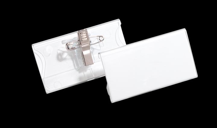 Actual product image Durable Acrylic nameplates with combination clip