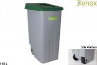 Immagine prodotto Denox bidone raccolta differenziata 110l. tana verde ape (110 l)