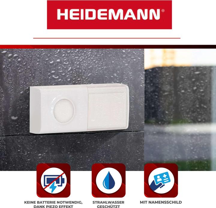 Actual product image Heidemann Piezo I radio chime set (Wireless)