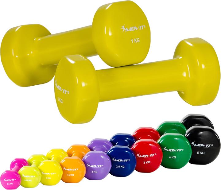 Actual product image Movit Profi Vinyl Hanteln 2er Set (2 x 1 kg)