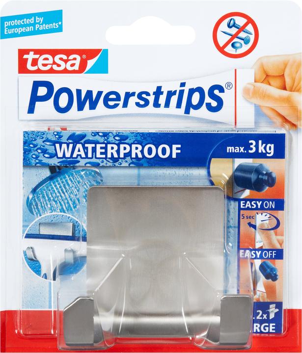 tesa Powerstrips Waterproof Hook ZOOM