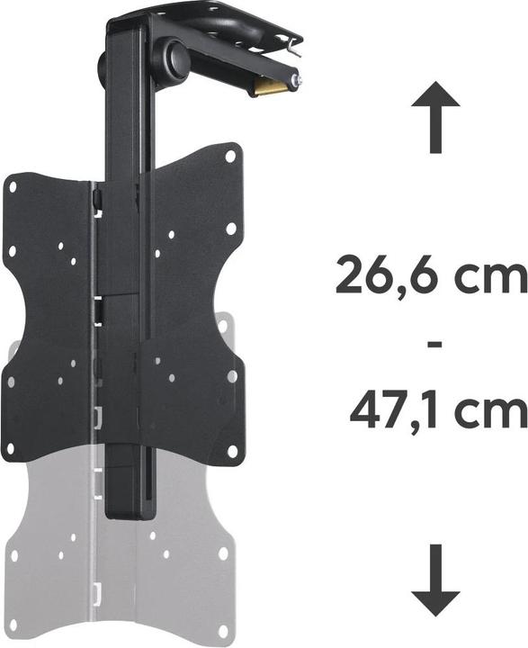 Image du produit Hama Support TV pour plafond, orientable, réglable en hauteur, 117 cm (46") jusqu'à 20 kg (Toit, 46", 20 kg)