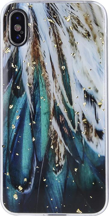 Immagine prodotto OEM Custodia Gold Glam per Samsung Galaxy A35 5G con piume (Samsung Galaxy A35)