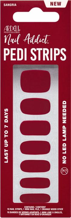 Energie-Label Ardell Nail Addict - Pedicure Strips Sangria
