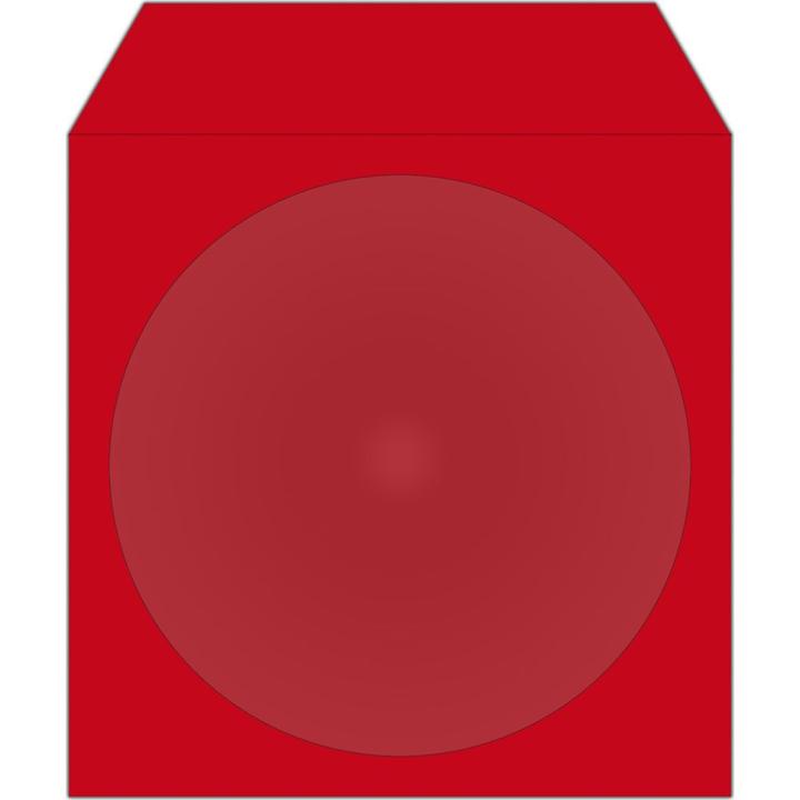Image du produit MediaRange CD/DVD Papierhüllen farbig mit Sichtfenster