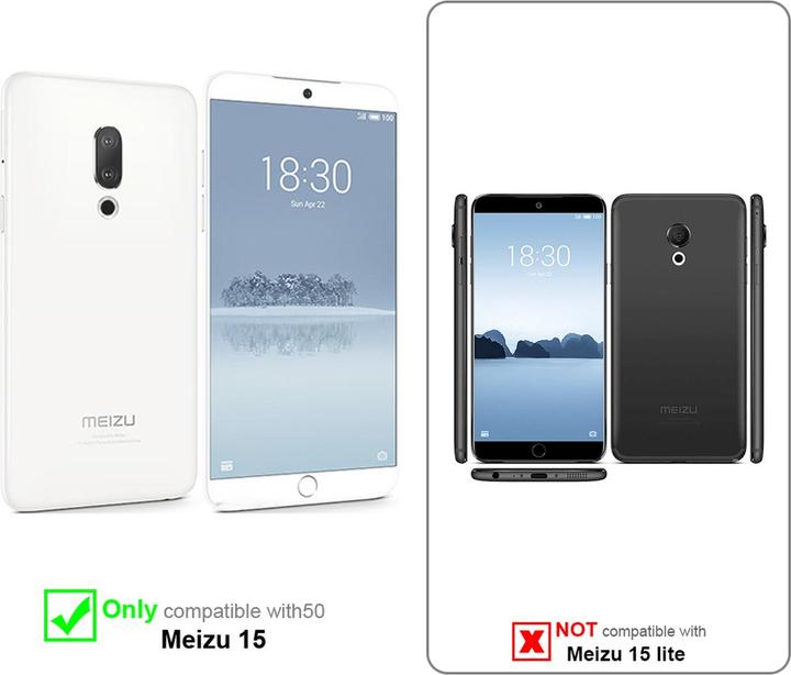 Actual product image Cadorabo Full screen display protection glass (1 Piece, Meizu 15)