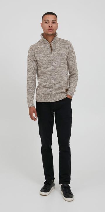 Immagine prodotto Solid Philostrate Maglione In Maglia Grossa Pullover Maglieria Da Donna Con Colletto Troyer In Coton (L)