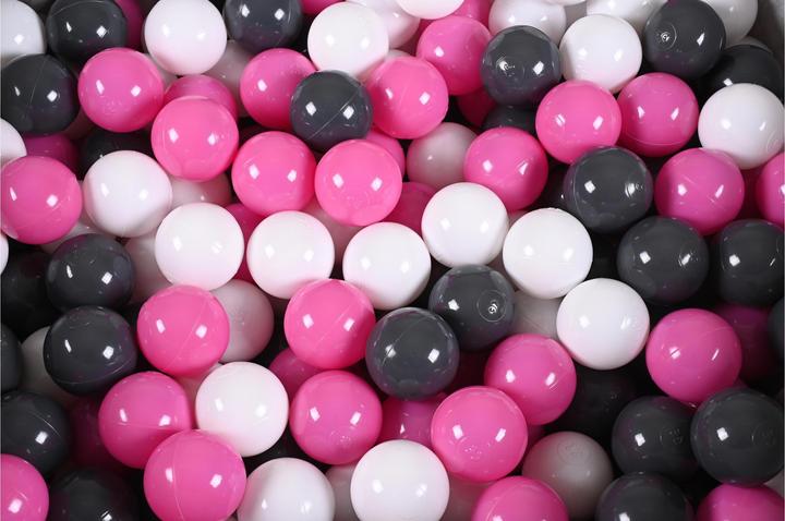 Produktbild Knorrtoys Bällebad soft - "Grey white stars" - 300 balls creme/grey/rose (ca. 6cm Durchmesser)