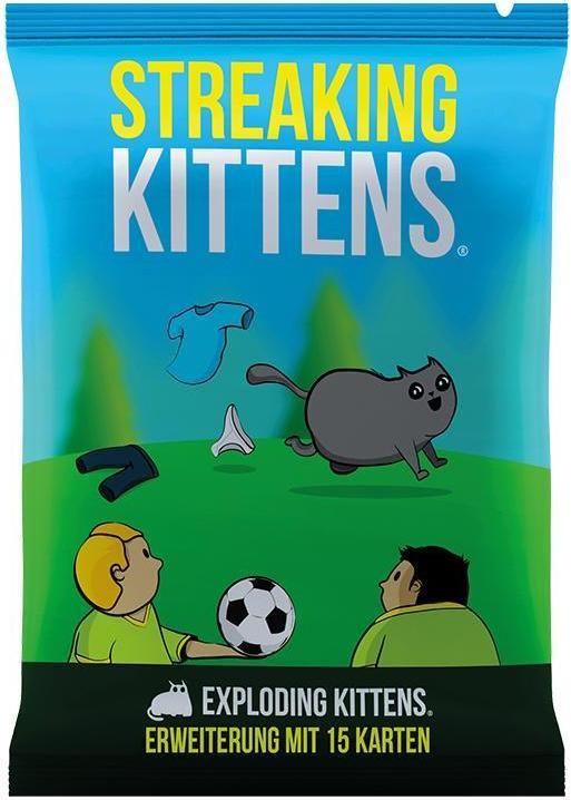 Actual product image Asmodée EXKD0010-1 - Streaking Kittens - Exploding Kittens, from 7 years (extension, DE edition) (German)