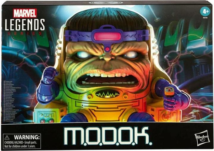 Actual product image Hasbro Marvel Legends Series Avengers 15 cm tall M.O.D.O.K. figure and 4 accessories for fans aged 4 and up