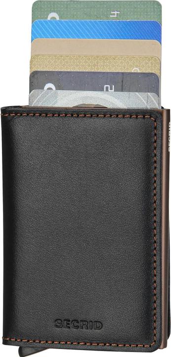 Produktbild Secrid Original Slimwallet -lompakko, musta/ ruskea