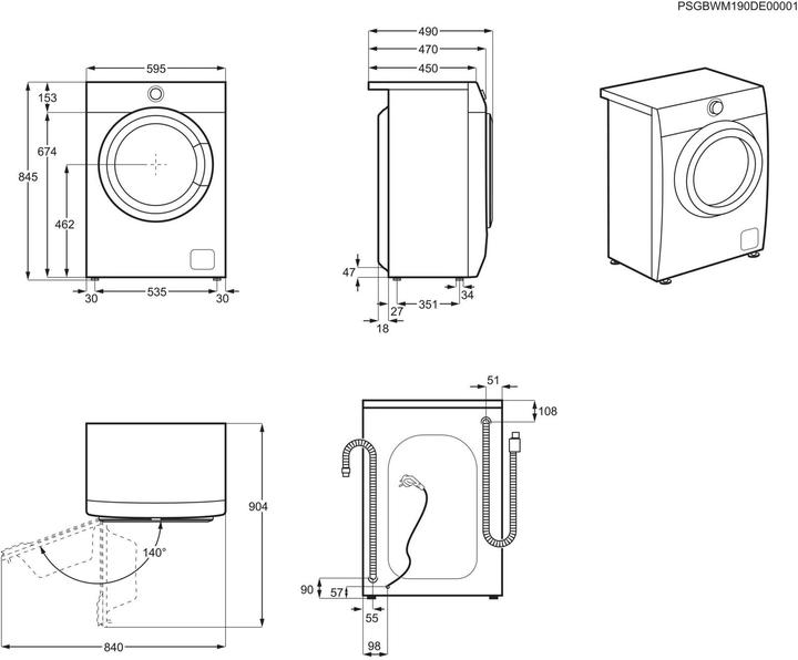 Produktbild AEG L6SEF74479 (7 kg, Links)