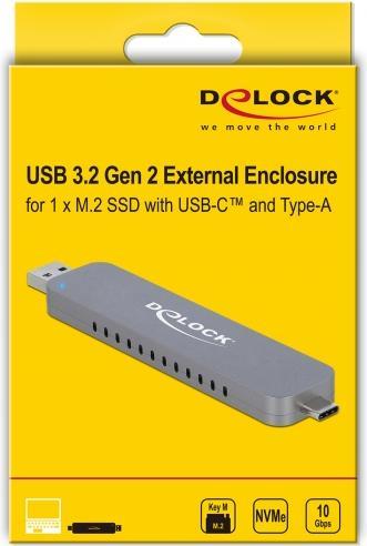 Image du produit Delock Coffret externe USB-A/C - NVME M.2 SSD (M.2)