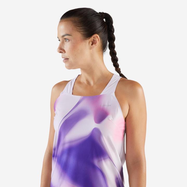 Actual product image Kiprun Lauf-Tanktop Damen leicht - Run 900 Light violett Print (XS)