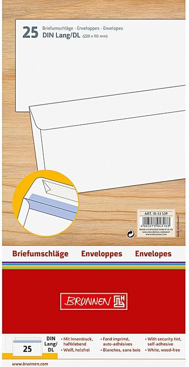 Immagine prodotto Busta DL (220 x 110 mm, 25 x)