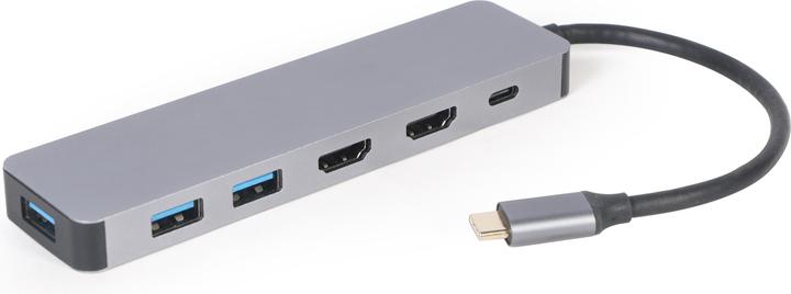Produktbild Gembird Multi Port Adapter (USB-C, 6 Ports)
