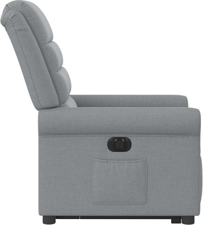 Actual product image VidaXL Electric massage chair with stand-up aid Light grey fabric