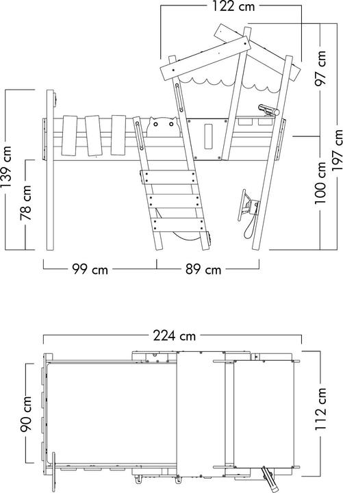 Actual product image Wickey Crazy Hutty (90 x 200 cm)