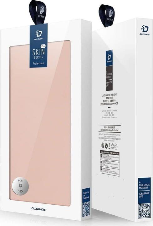 Actual product image Dux Ducis Samsung Galaxy S25 Cover with Card Slot - Pink (Samsung Galaxy S25)