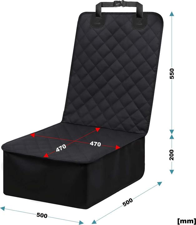 Actual product image Fudajo Car Seat Cover for Dogs 100x50cm Water-proof and Scratch-proof Front Seat Cover against Dirt (Dog, Washable, Machine washable)