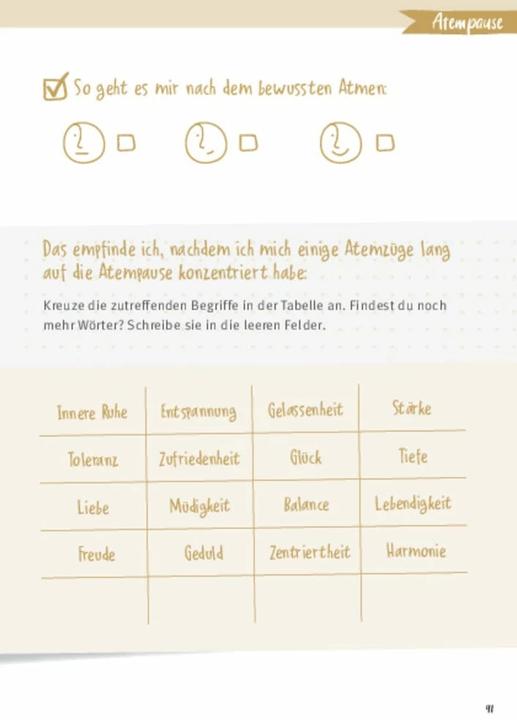 Actual product image Mein Achtsamkeitsjournal (German, Tanja Draxler, 2021)