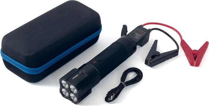 Choetech jump starter with powerbank 8000mAh - LED flashlight black (TC0016) (8000 mAh)