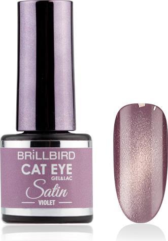 BrillBird Cat Eye SATIN - Violet 4ml (Violet, Gel-Effekt Nagellack)