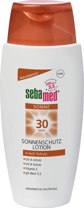 Actual product image Sebamed Sun Protection Lotion SPF 30, 150 ml LOT (Sun lotion, SPF 30, 150 ml)