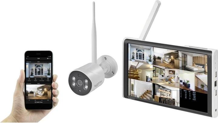 Image du produit Sygonix Kit de caméras de surveillance sans fil 8 canaux avec 2 caméras 1920 x 1080 pixels 2.4GHz (1920 x 1080 Pixels)