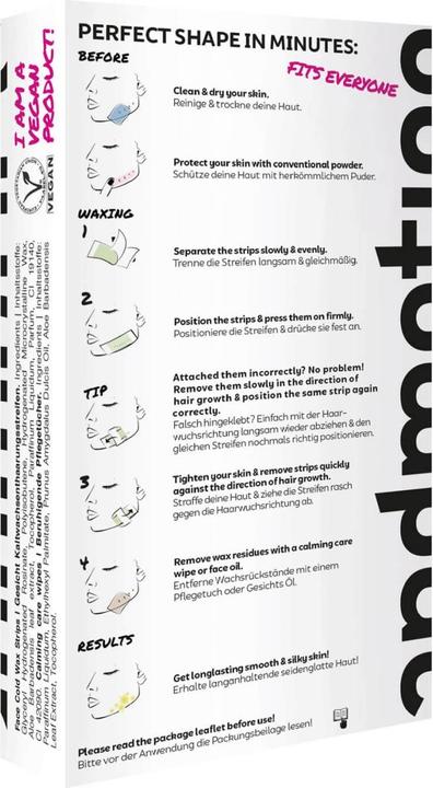 Produktbild Andmetics Gesicht Wachsstreifen (20 x)