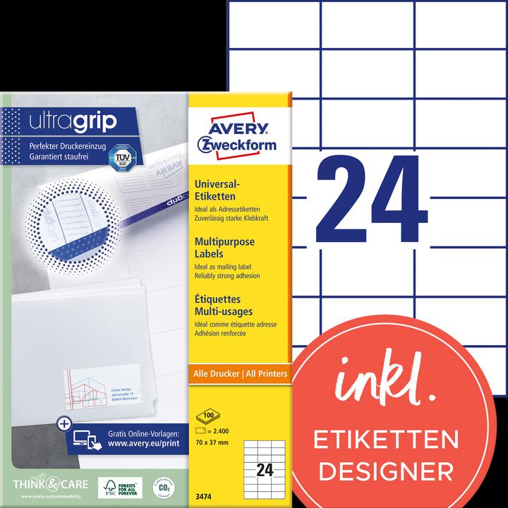 Produktbild Avery Universal-Etiketten