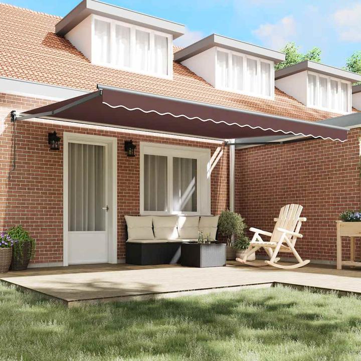 Actual product image VidaXL Awning Retractable 3.5X2.5 M Fabric And Aluminium (3 m)