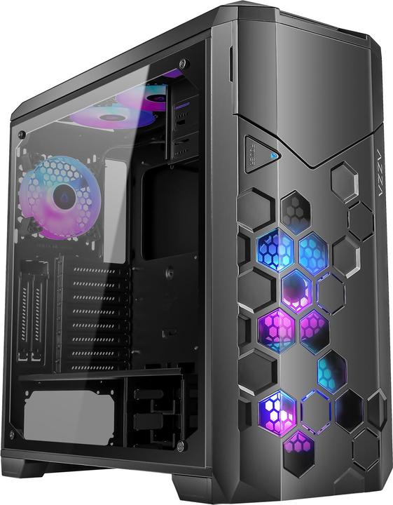 Image du produit Azza Va Fulltower ATX Storm 6000B ARGB(Win-Glass,4xRGB)2xUSB (ATX, E-ATX, mATX)