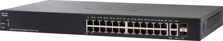 Produktbild Cisco 250 Series SG250-26P - Switch - Smart - 24 x 10/100/1000 (PoE+) (24 Ports)