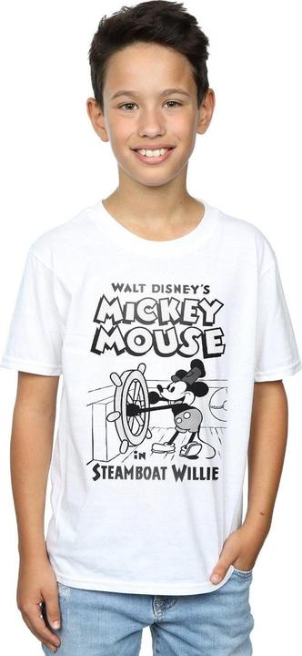 Immagine prodotto Disney Mickey Mouse Steamboat Willie Maglietta Ragazzi (152, 158)
