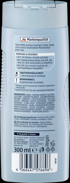 Actual product image dm Balea MEN Shower Gel Sensitive